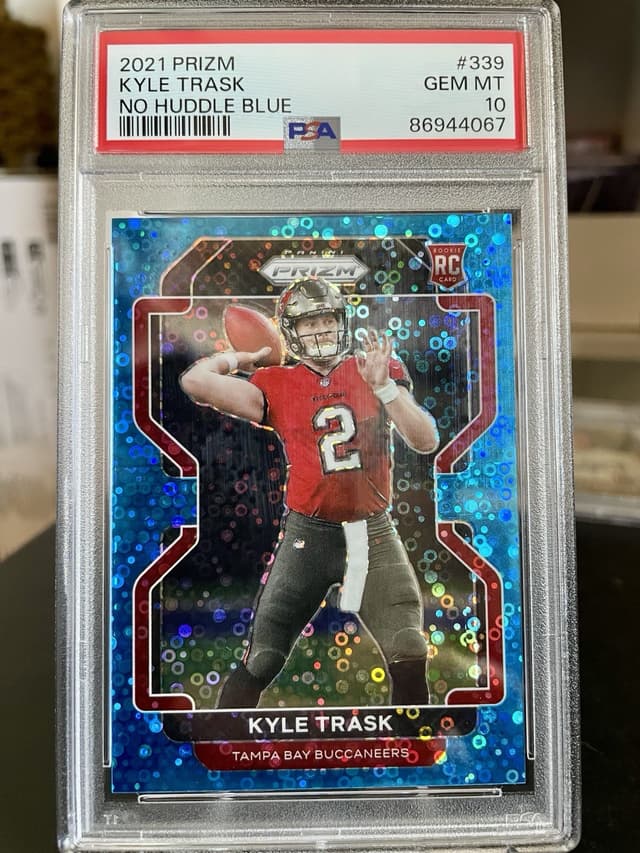 Kyle Trask Panini Prizm #339 No Huddle Blue