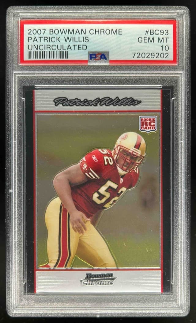 Patrick Willis Bowman Chrome #BC93 Uncirculated Rookies