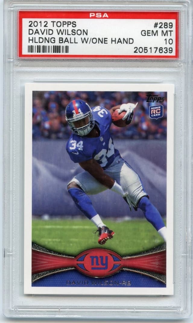 David Wilson Topps #289 One Hand on Ball