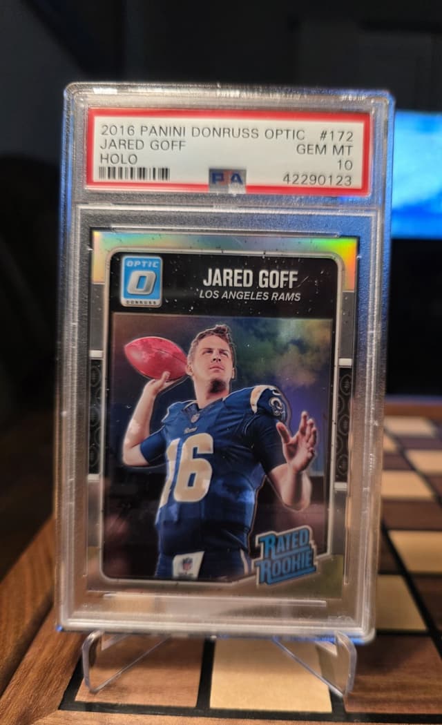 Jared Goff Panini Donruss Optic #172 Holo