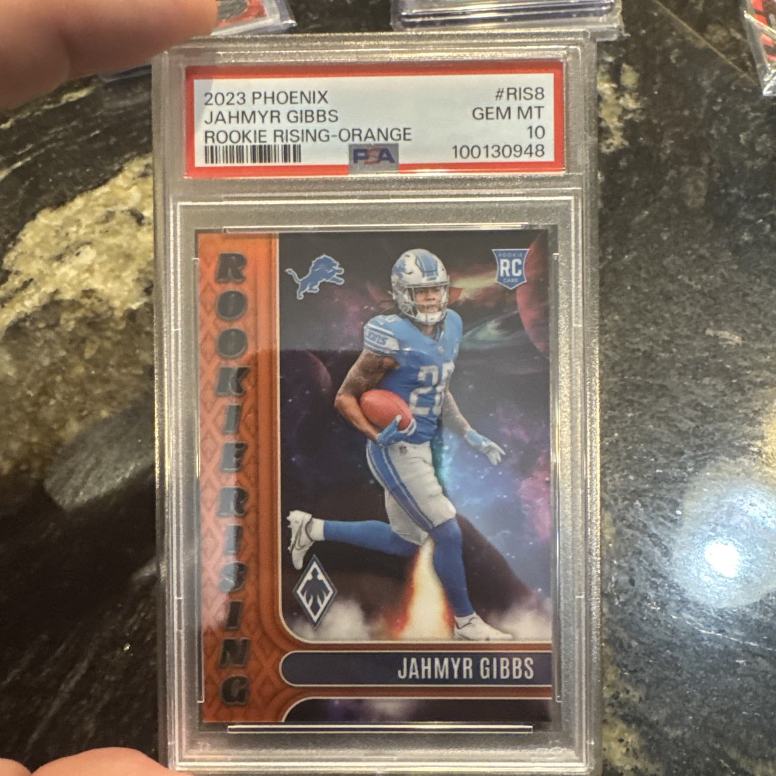 Jahmyr Gibbs Panini Phoenix Rookie Rising #RIS8 Orange