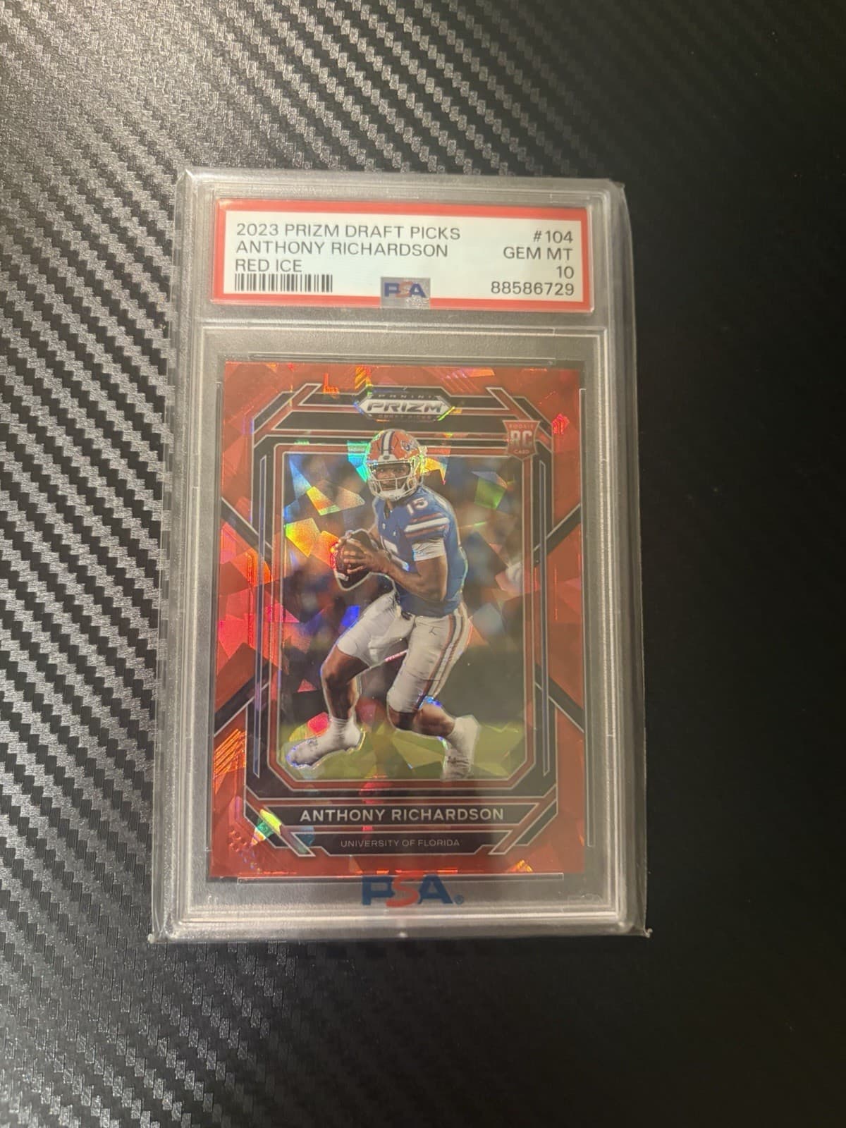 Anthony Richardson Panini Prizm Draft Picks #104 Red Ice