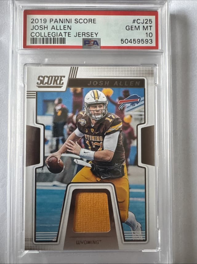 Josh Allen Panini Score Collegiate Jerseys #CJ25 Base