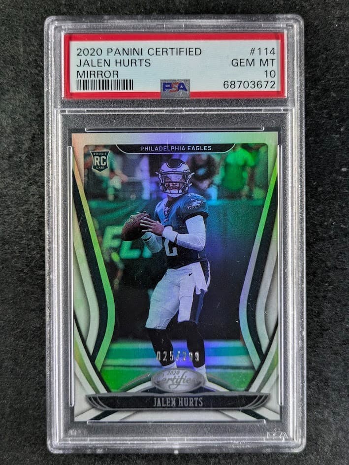 Jalen Hurts Panini Certified #114 Mirror