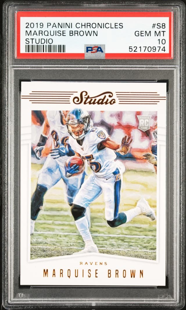 Marquise Brown Panini Chronicles Studio #S8 Base