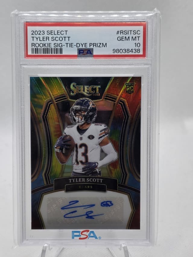 Tyler Scott Panini Select Rookie Signatures #RSITSC Tie-Dye Prizm
