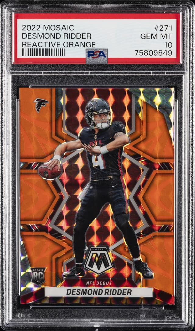 Desmond Ridder Panini Mosaic #271 Reactive Orange