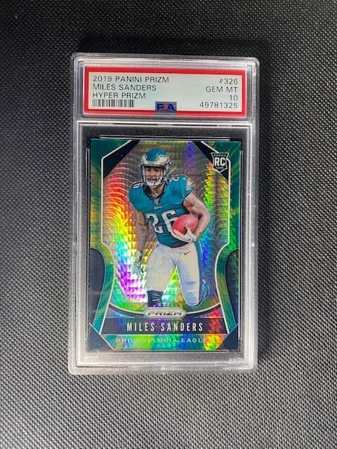 Miles Sanders Panini Prizm #326 Hyper Prizm