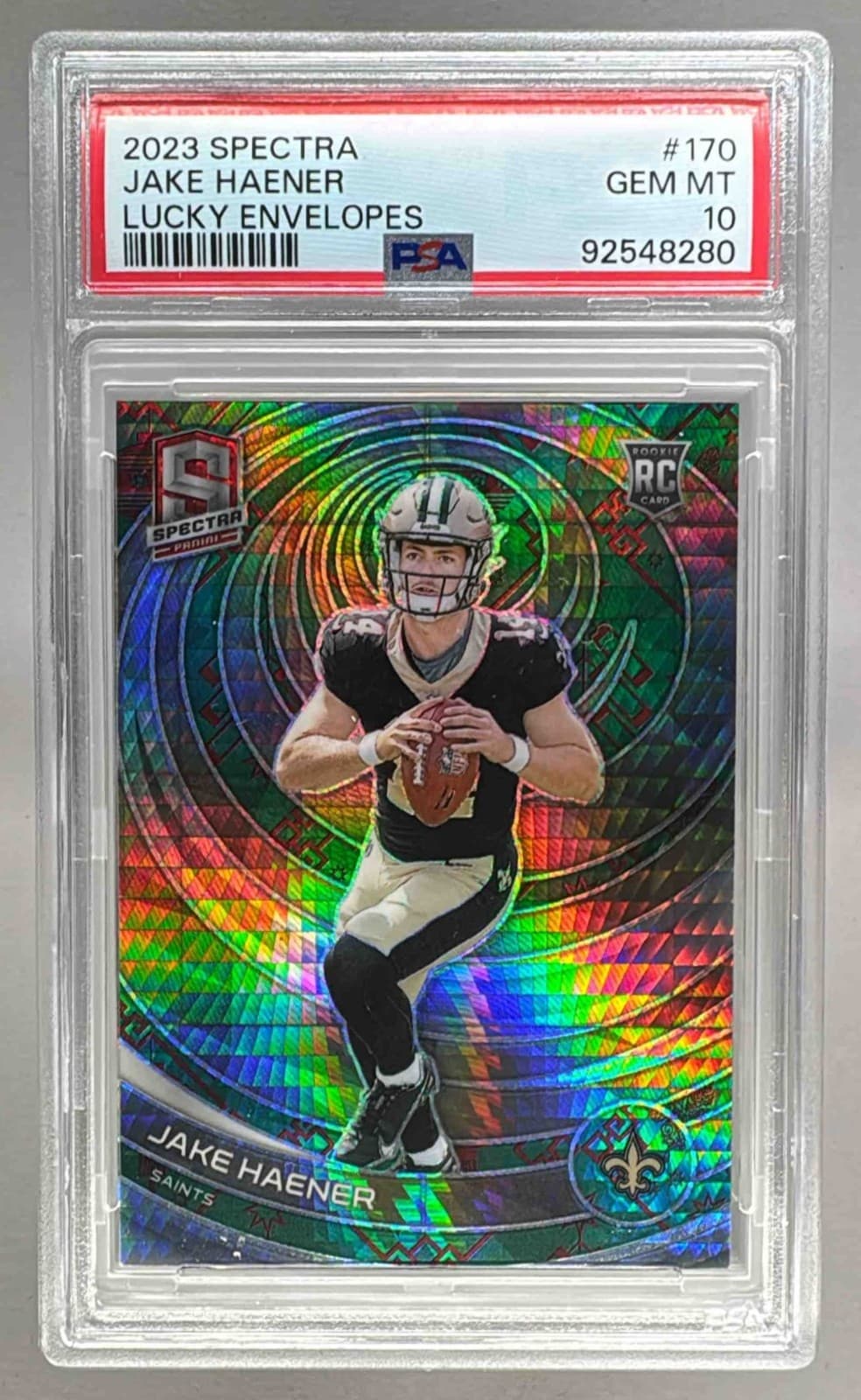 Jake Haener Panini Spectra #170 Lucky Envelopes