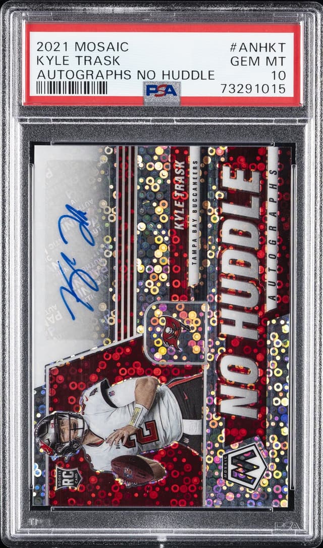 Kyle Trask Panini Mosaic Autographs No Huddle #ANHKT Base