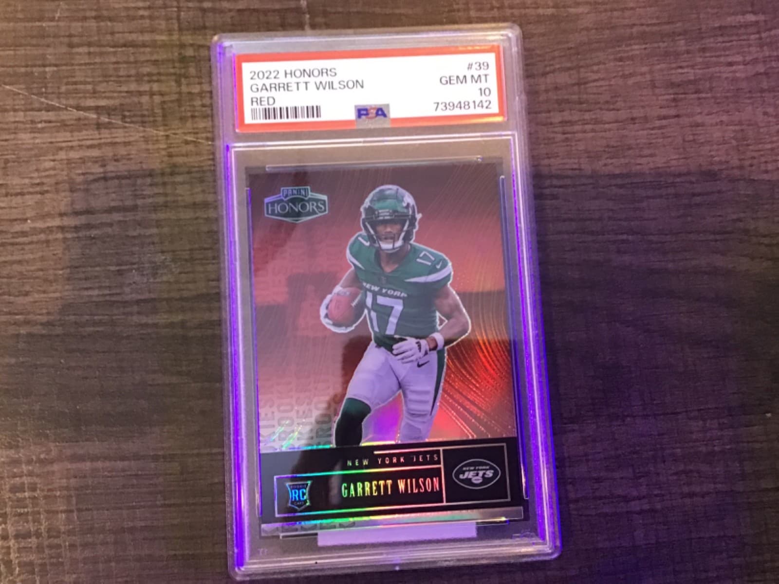 Garrett Wilson Panini Honors #39 Red