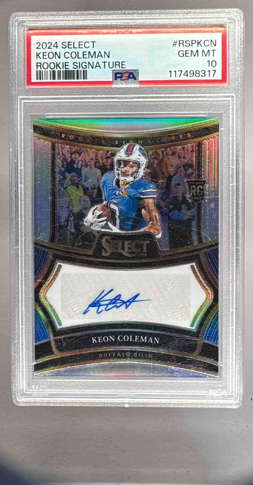 Keon Coleman Panini Select Rookie Signatures #RSPKCN Base