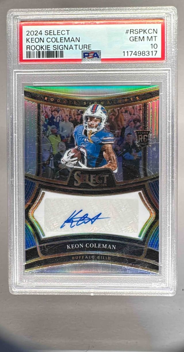 Keon Coleman Panini Select Rookie Signatures #RSPKCN Base