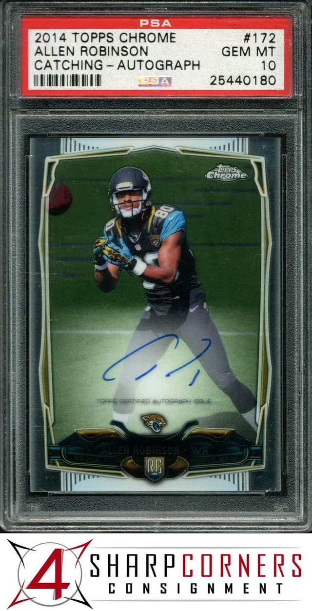Allen Robinson Topps Chrome #172 Catching-Autograph