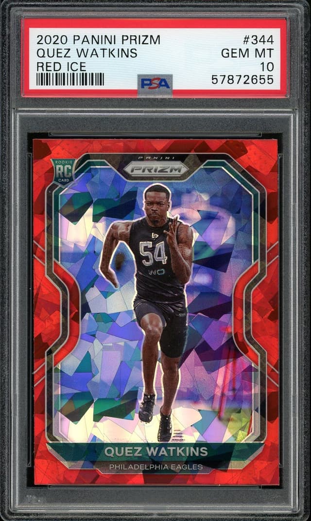 Quez Watkins Panini Prizm #344 Red Ice