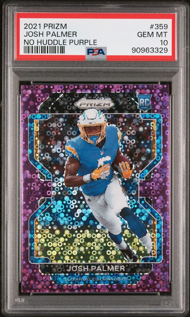 Josh Palmer Panini Prizm #359 No Huddle Purple