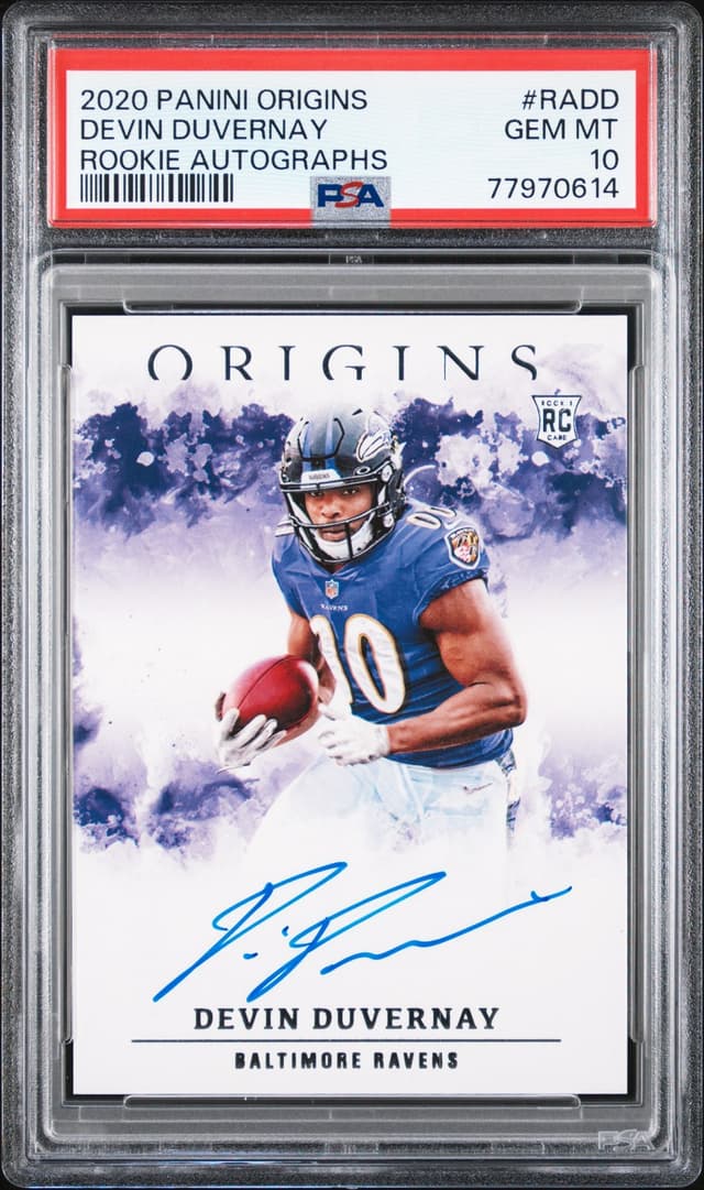 Devin Duvernay Panini Origins Rookie Autographs #RADD Base