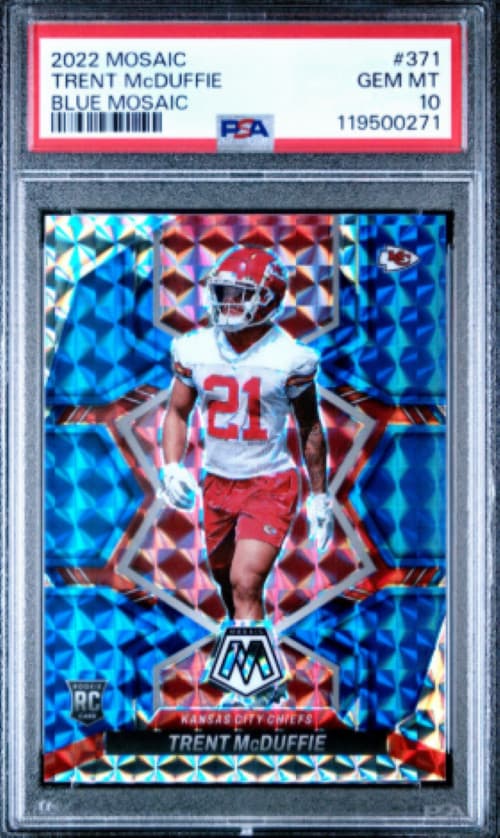 Trent McDuffie Panini Mosaic #371 Blue Mosaic