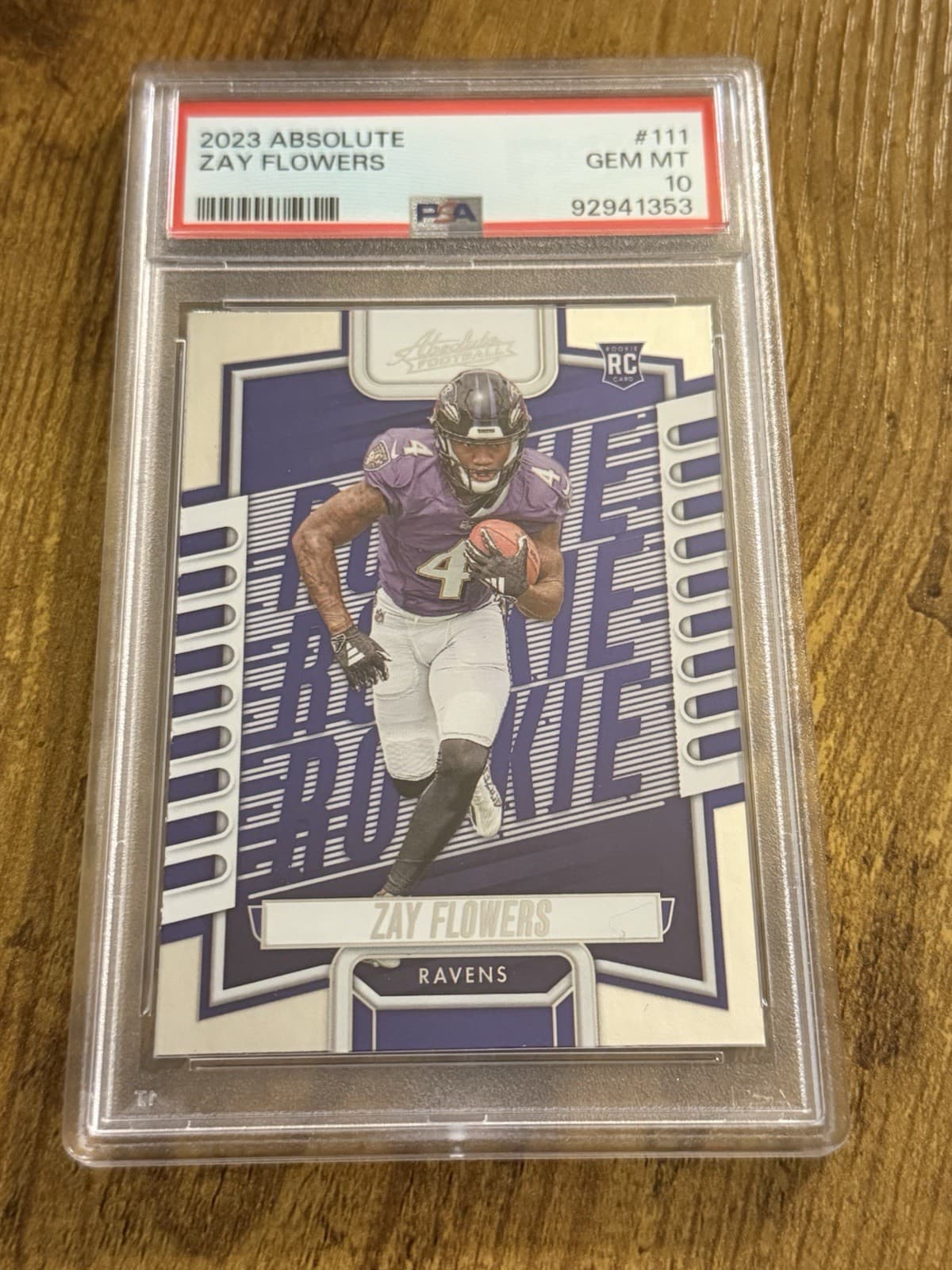 Zay Flowers Panini Absolute #111 Base
