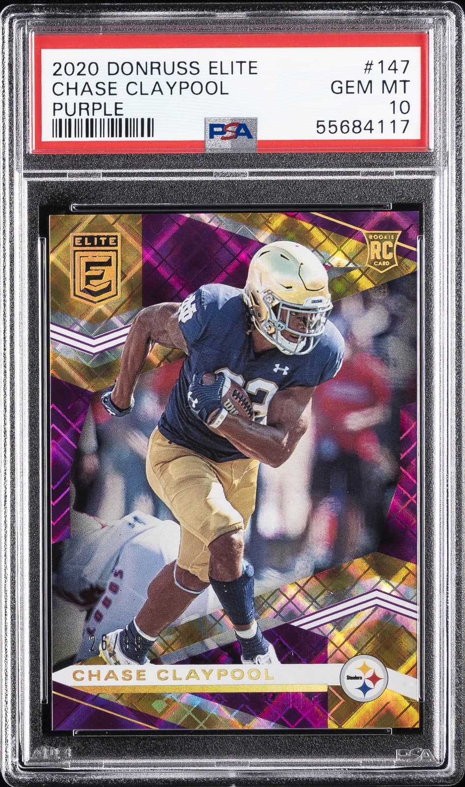 Chase Claypool Panini Donruss Elite #147 Purple