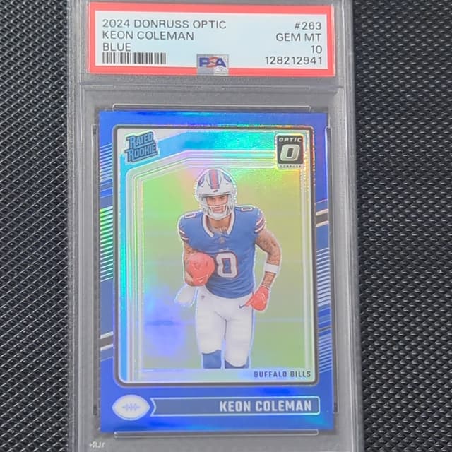 Keon Coleman Panini Donruss Optic #263 Blue