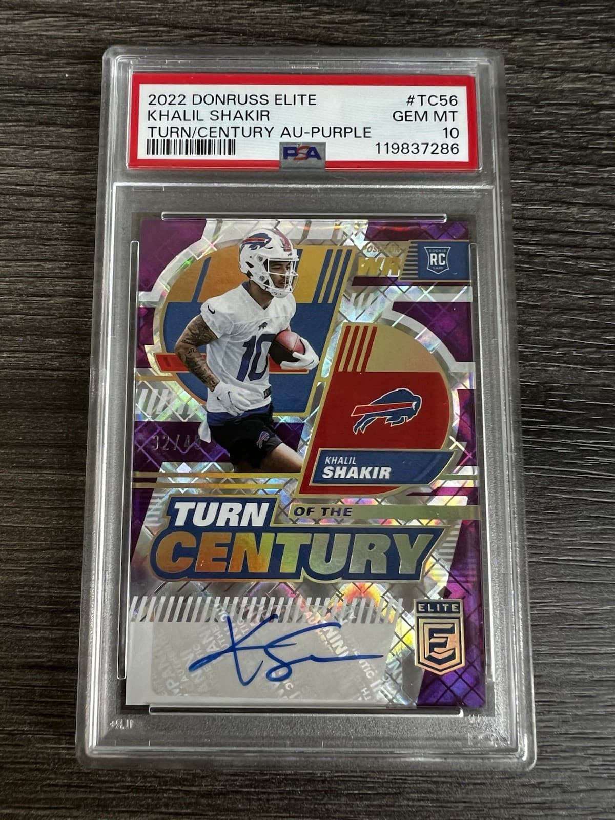 Khalil Shakir Panini Donruss Elite Turn of the Century Autographs #TC56 Purple