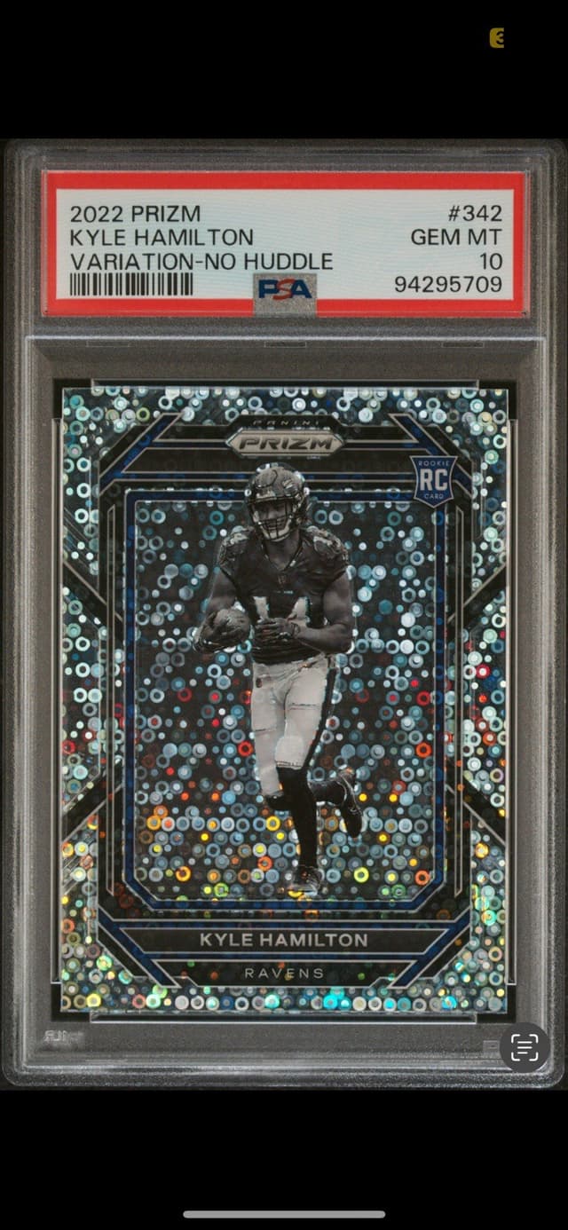 Kyle Hamilton Panini Prizm #342 Variation-No Huddle