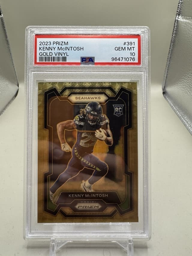Kenny McIntosh Panini Prizm #391 Gold Vinyl