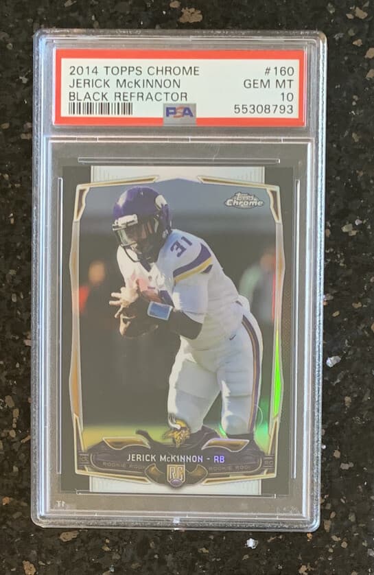 Jerick McKinnon Topps Chrome #160 Black Refractor