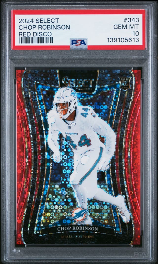 Chop Robinson Panini Select #343 Red Disco