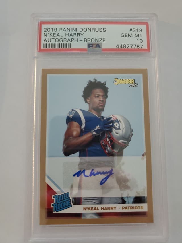 N'Keal Harry Panini Donruss #319 Autograph-Bronze