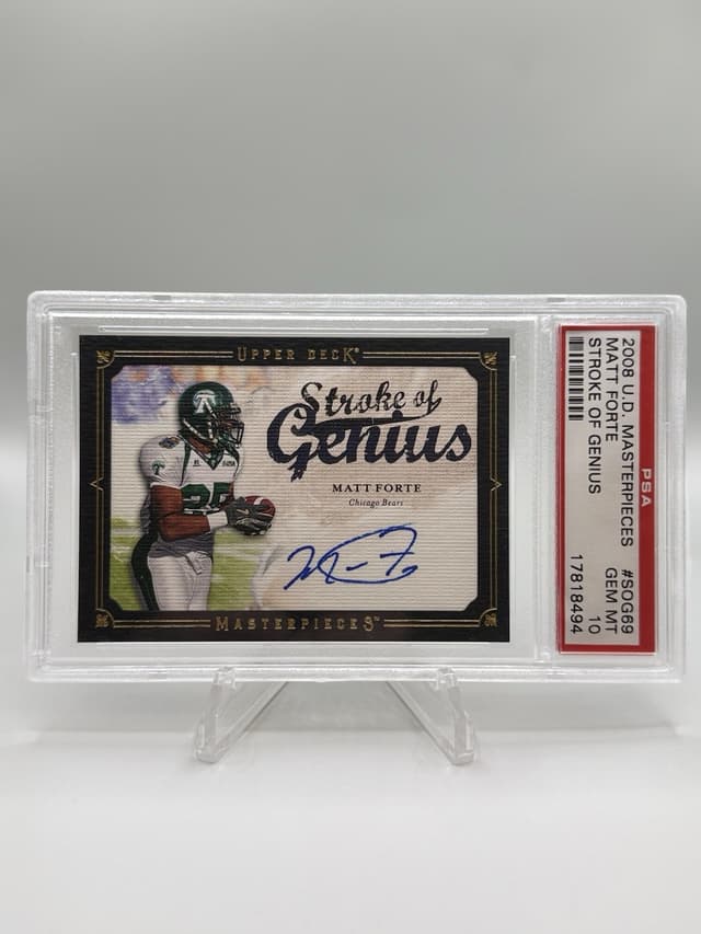 Matt Forte Upper Deck Masterpieces Stroke of Genius #SOG69 Autograph