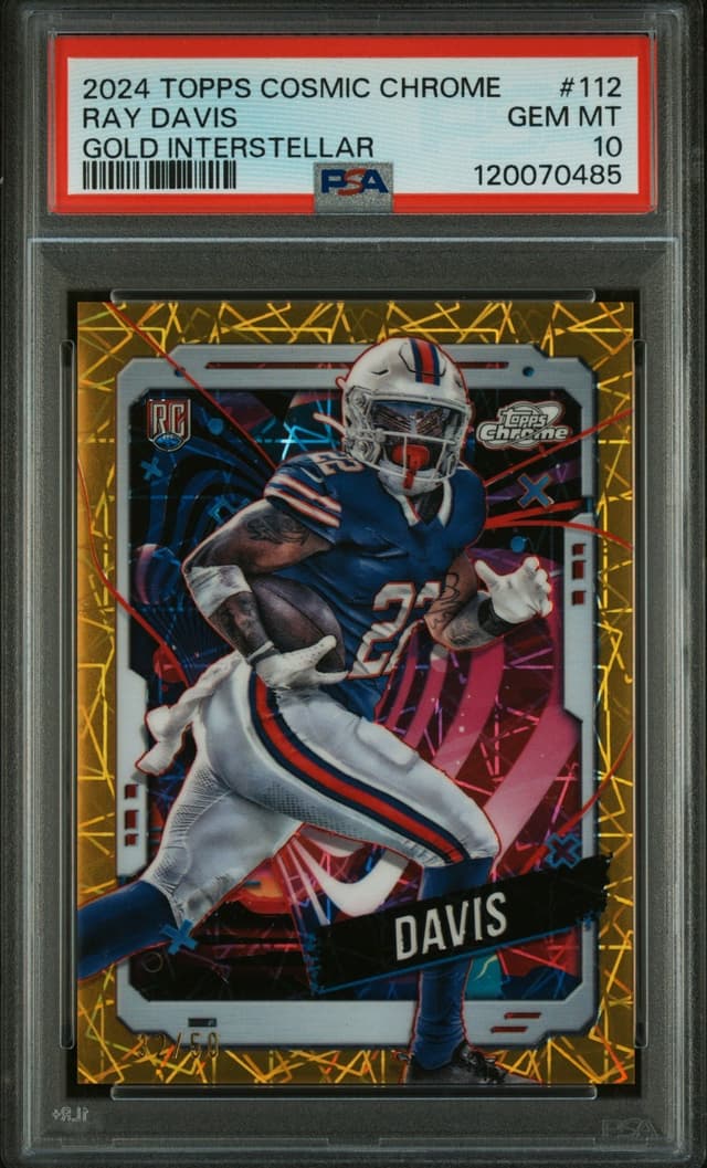 Ray Davis Topps Cosmic Chrome #112 Gold Interstellar