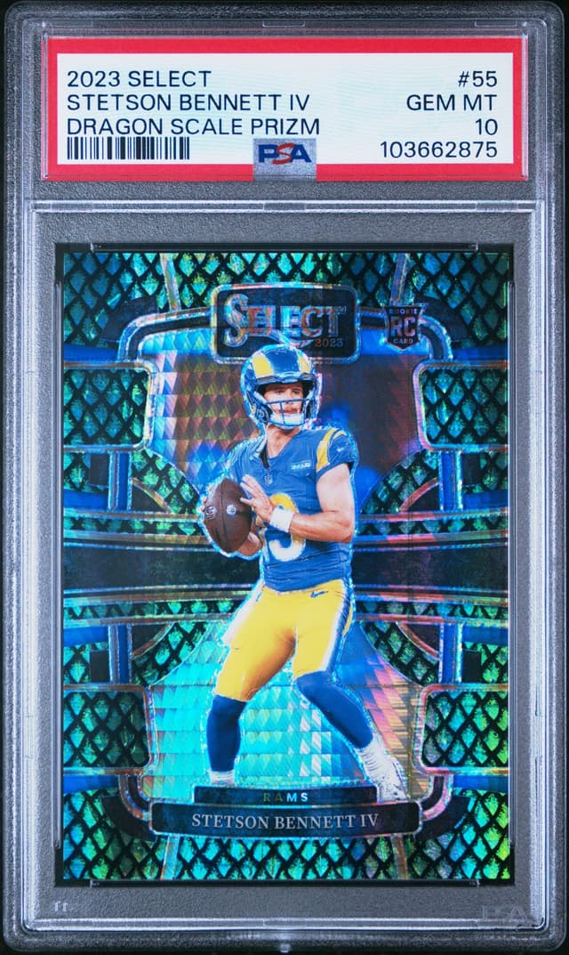 Stetson Bennett Panini Select #55 Dragon Scale Prizm