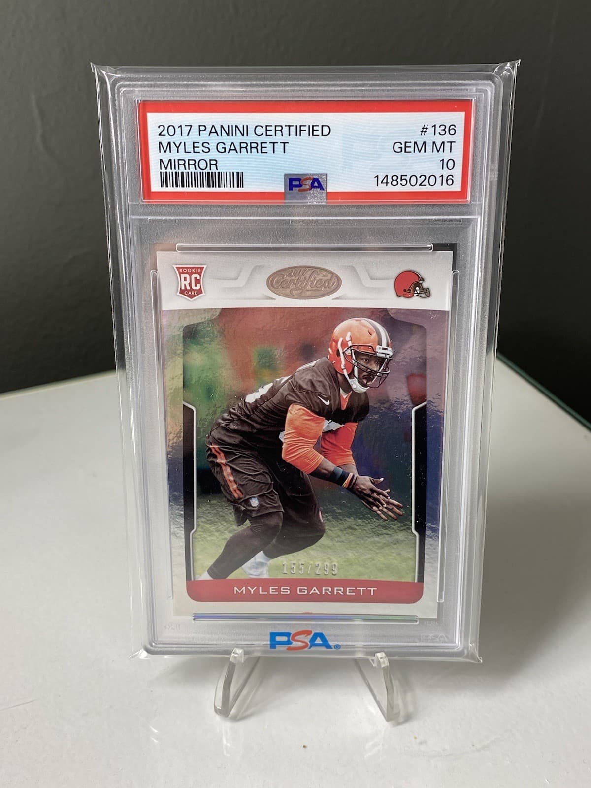 Myles Garrett Panini Illusions Mystique #1 Base