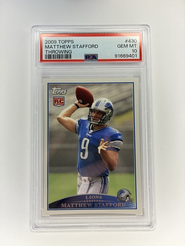 Matthew Stafford Topps #430 Throwing