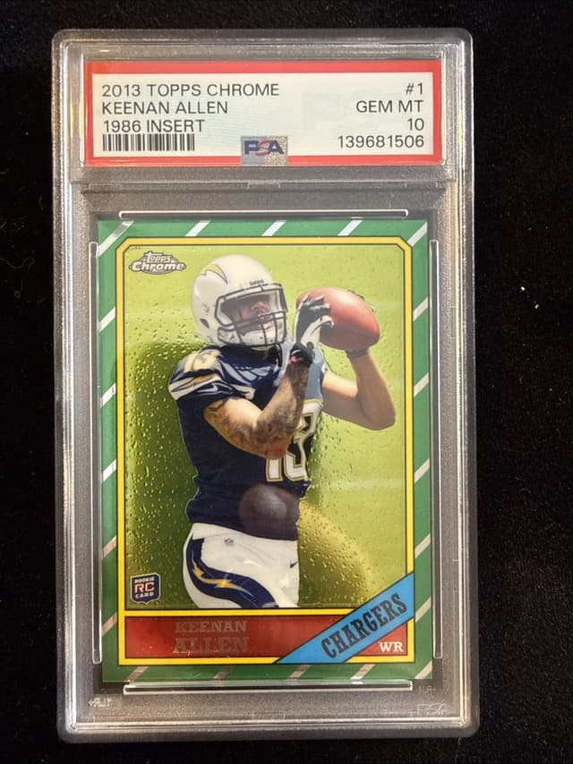 Keenan Allen Topps Chrome 1986 Insert #1 Base
