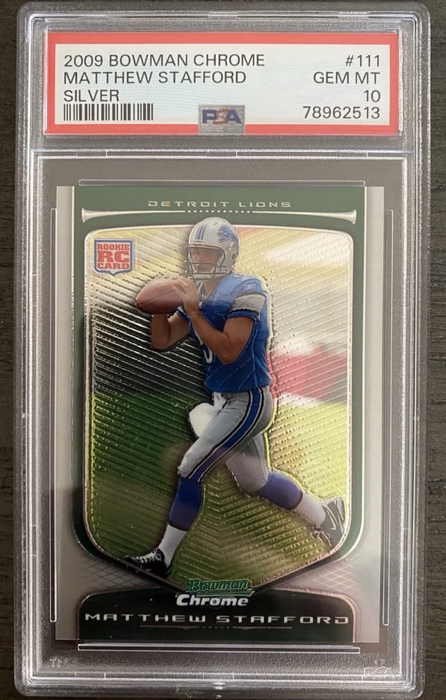 Matthew Stafford Bowman Chrome #111 Silver