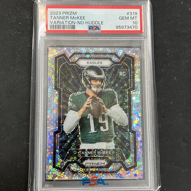 Tanner McKee Panini Prizm #383 Variation-No Huddle