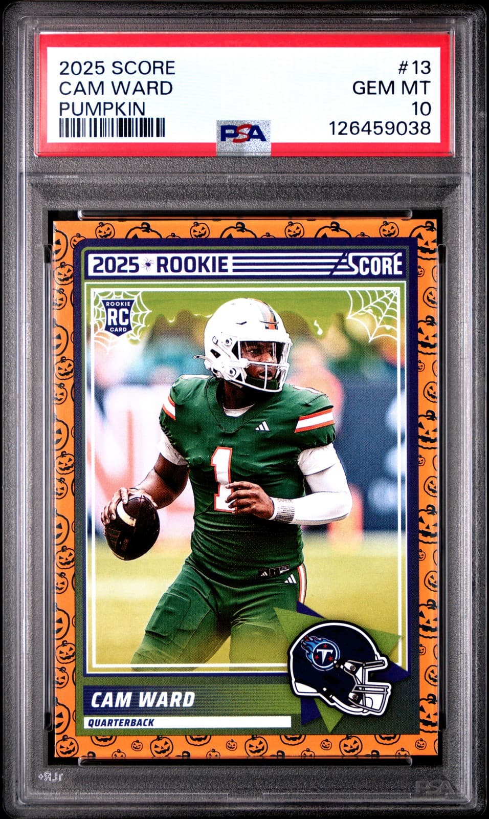 Cam Ward Panini Score #13 Pumpkin