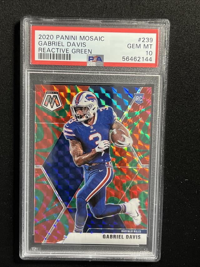 Gabriel Davis Panini Mosaic #239 Reactive Green