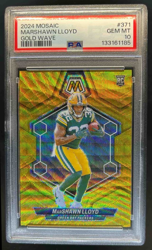 MarShawn Lloyd Panini Mosaic #371 Gold Wave