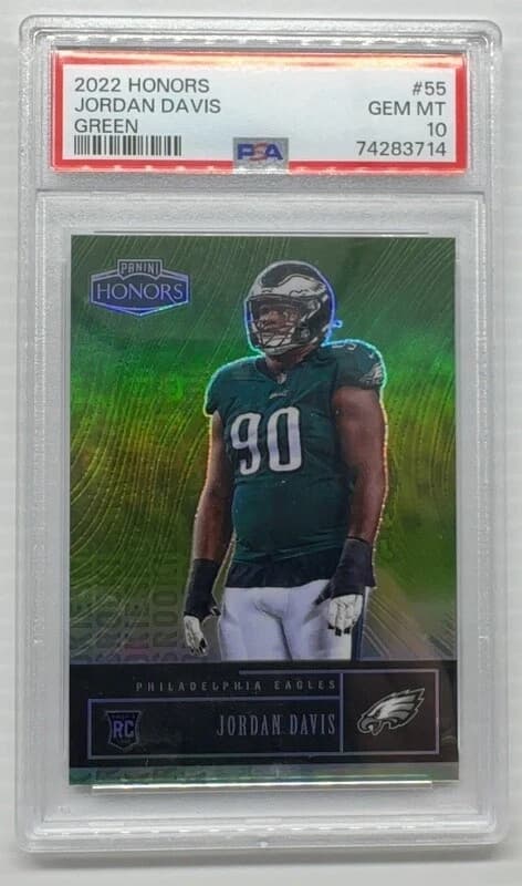 Jordan Davis Panini Honors #55 Green