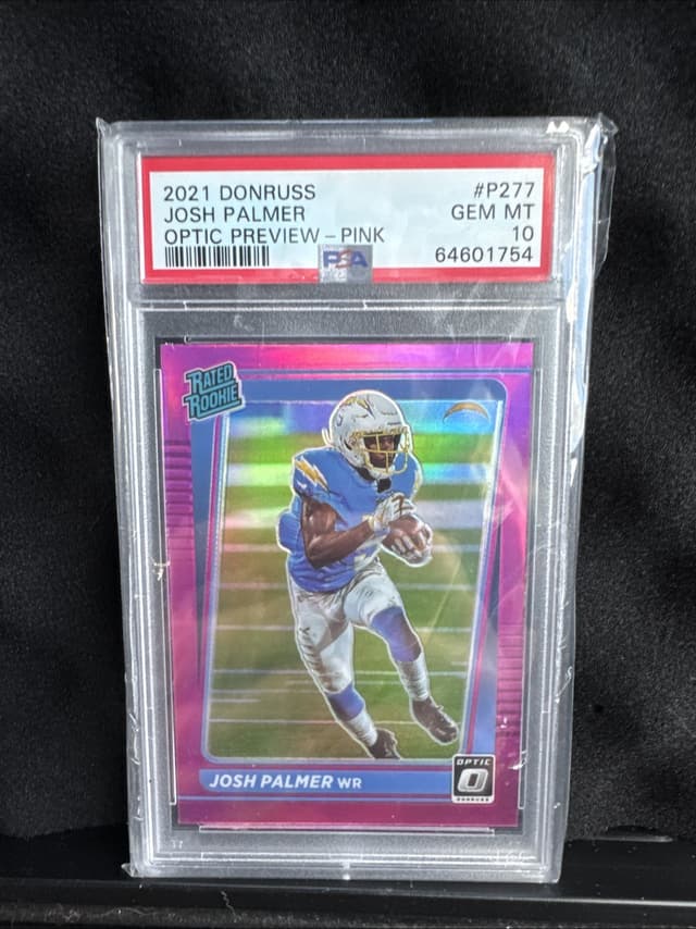 Josh Palmer Panini Donruss #P277 Optic Preview-Pink