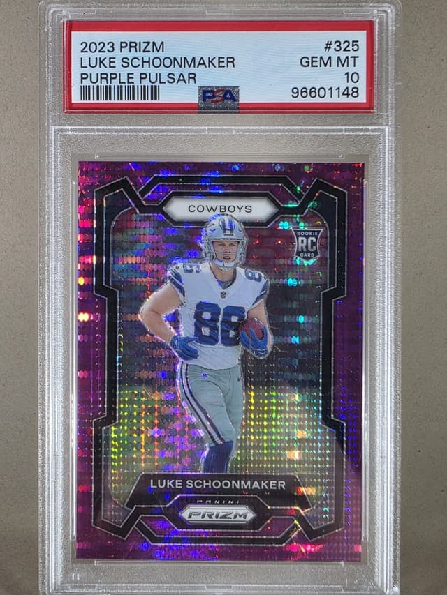 Luke Schoonmaker Panini Prizm #325 Purple Pulsar