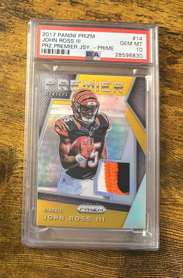 John Ross Panini Prizm Prizm Premier Jersey #14 Prime