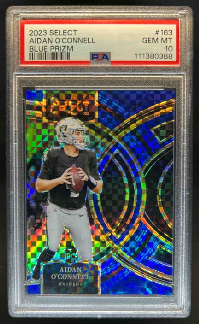 Aidan O'Connell Panini Select #163 Blue Prizm