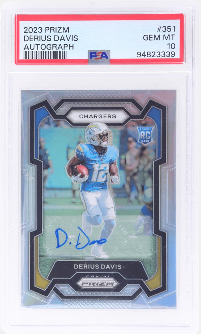Derius Davis Panini Prizm #351 Autograph