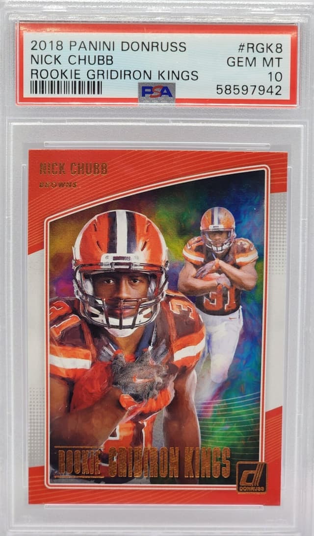 Nick Chubb Panini Donruss Rookie Gridiron Kings #RGK8 Base