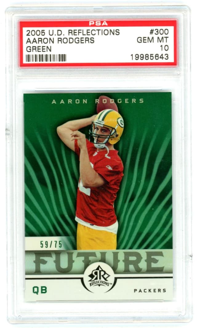 Aaron Rodgers Upper Deck Reflections #300 Green